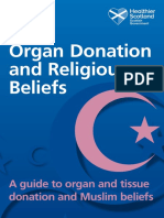 Organ Donation and Religious Beliefs - Islam Leaflet