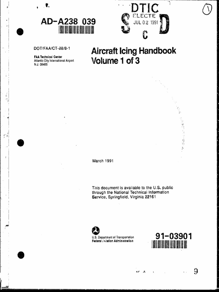 Aircraft Icing Handbook Vol. 1 PDF Cloud Ice