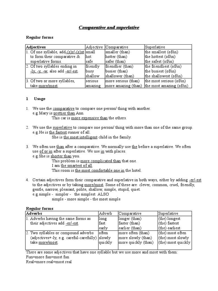 COMPLETE LIST OF COMPARATIVE AND SUPERLATIVE ADJECTIVES PDF visual data 3
