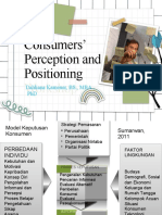 Consumers Perseption and Positioning
