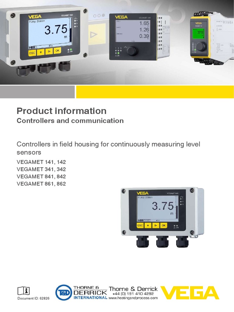 VEGAMET Controllers Overview Guide | PDF | Relay | Power Supply