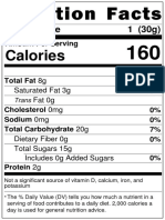 Nutrition Label