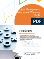 Project Management Selection & Planning Tools