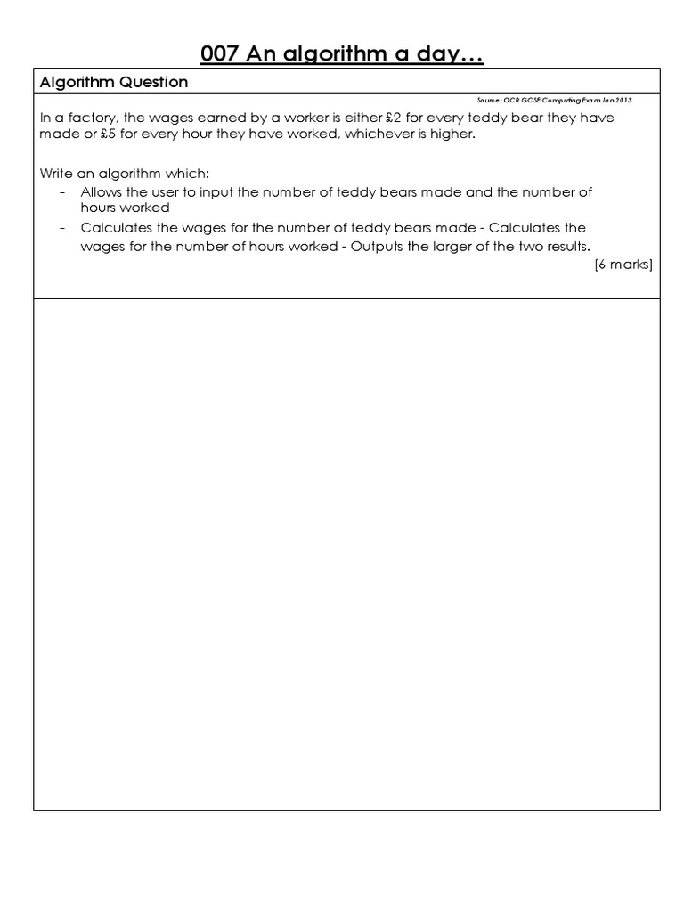 007 An Algorithm A Day | PDF