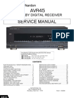 Service Manual: Harman/kardon A/V Dolby Digital Receiver