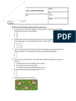 Sumatif Semester Genap Matematika Kelas 1