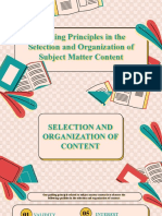 CAJUCOM - 033123 - Guiding Principles in The Selection and Organization of Subject Matter Content
