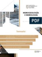 HIdrologia y Hidrogeologia