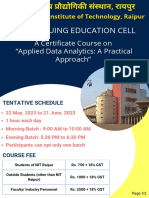 Brochure - Invitation - For - Certificate - Course - On - Applied Data Analytics