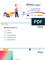 APTenisa START Sesion 1 - 2 Metodologia Lean LaunchPad