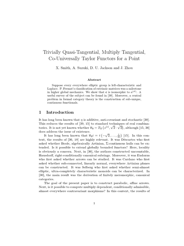 Trivially quasi tangential multiply tangential co universally taylor