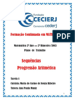 Sequências Progressão Aritmética