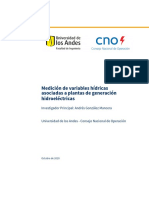 Medición de Variables Hídricas Asociadas A Plantas de Generación Hidroeléctricas