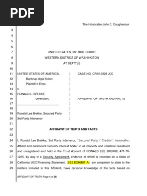 Affidavit of Truth - Ron5