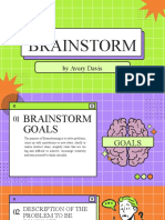 Green Purple Decorative Brainstorm Presentation