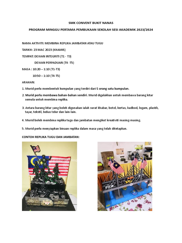 Replika Tugu Dan Jambatan Pdf