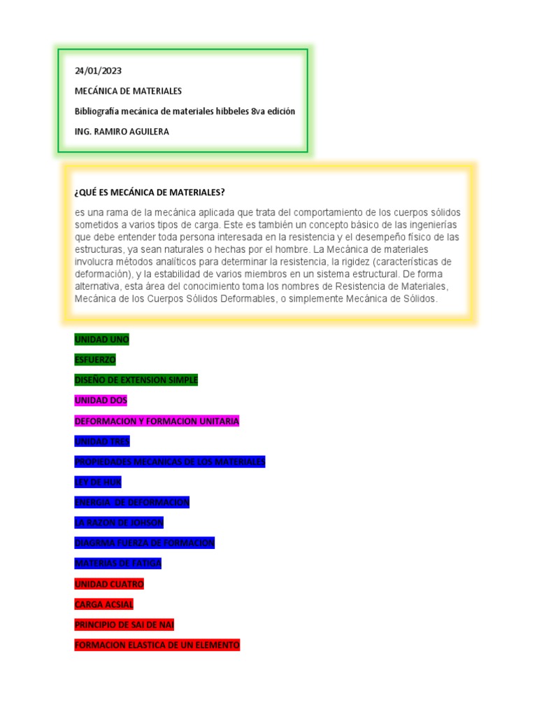 Mecanica de Solidos PDF