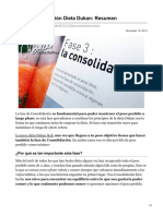 Fase Consolidación Dieta DukanResumen