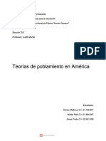 Teorias Del Poblamiento en America