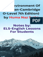 Notes Environment of Pakistan by ELS-English Lessons For Students