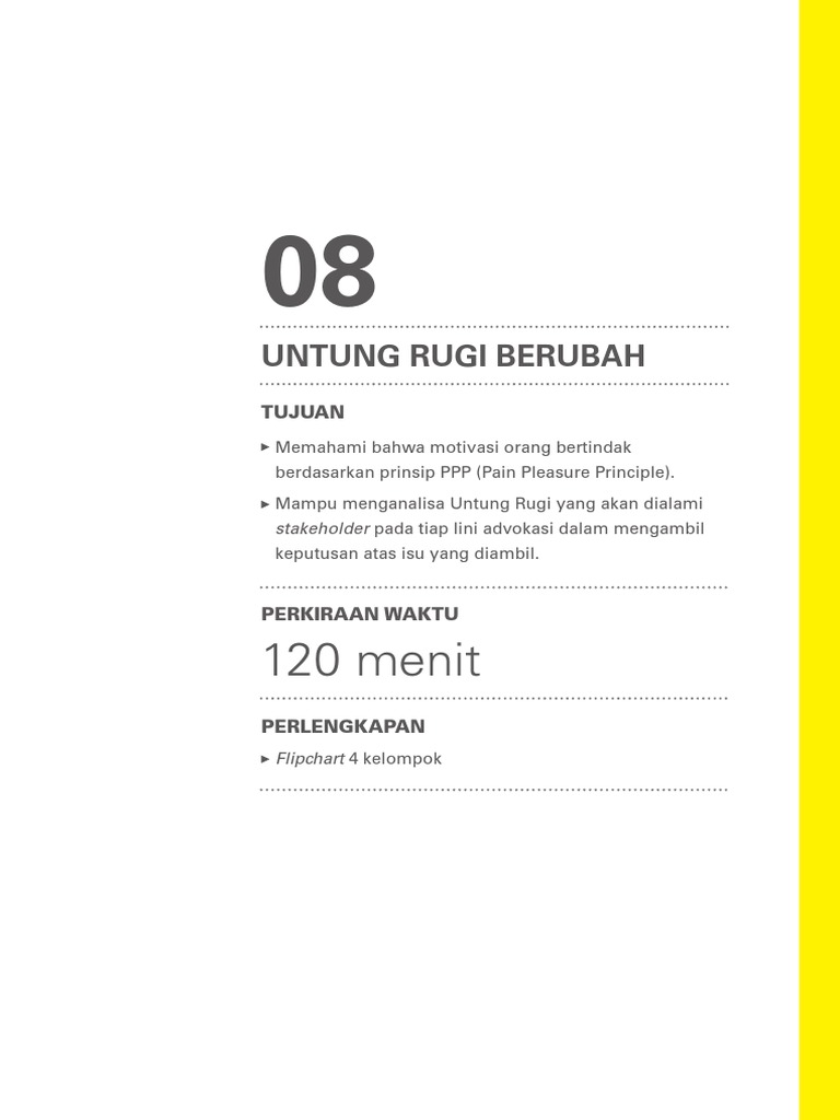 Modul 8 UNTUNG RUGI BERUBAH | PDF | Karier & Perkembangan ...