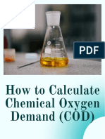 How To Calculate Chemical Oxygen Demand (COD)