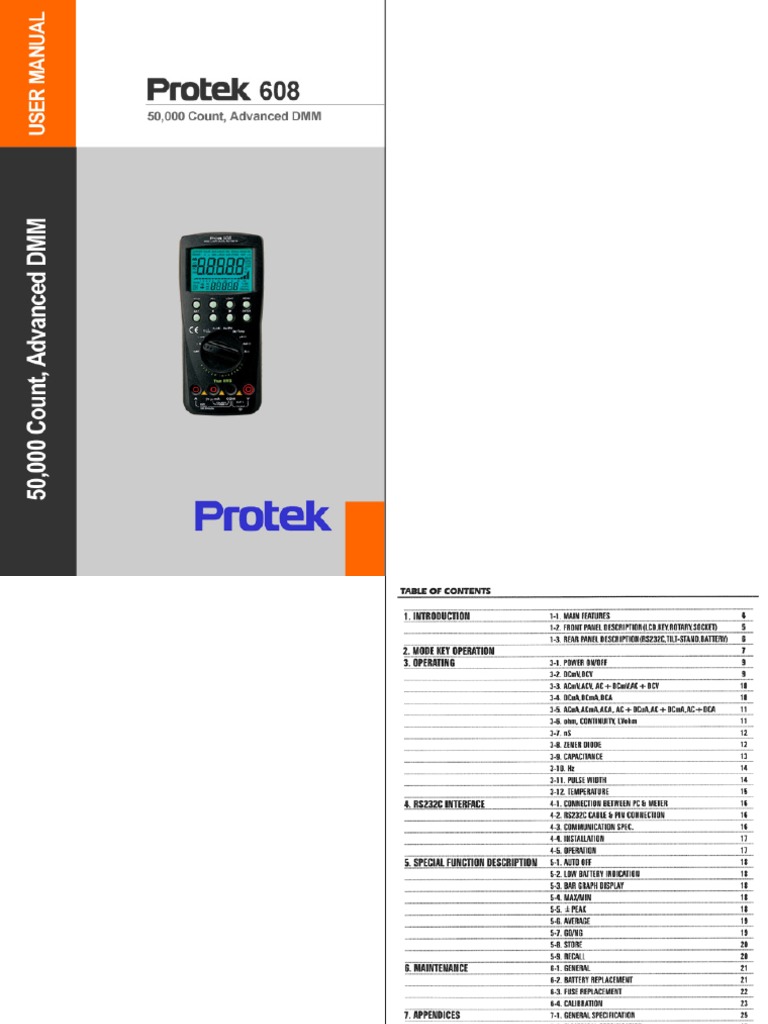608 Manual | PDF