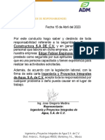 Carta de Deslinde de Responsabilidades Edgar