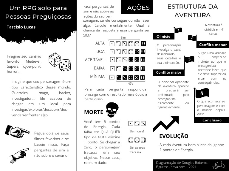 Um RPG Solo para Pessoas Preguiçosas | PDF | Jogos de RPG