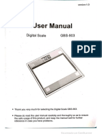 Manual - Bascula Transtek GBS-903