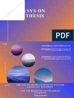 Thesis Analyses