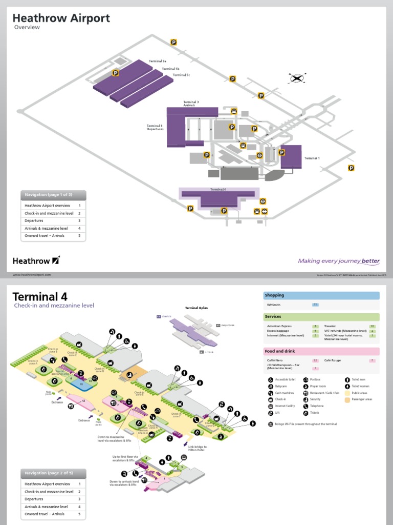 A Comprehensive Guide to Terminal 4 at Heathrow Airport  PDF  Train 