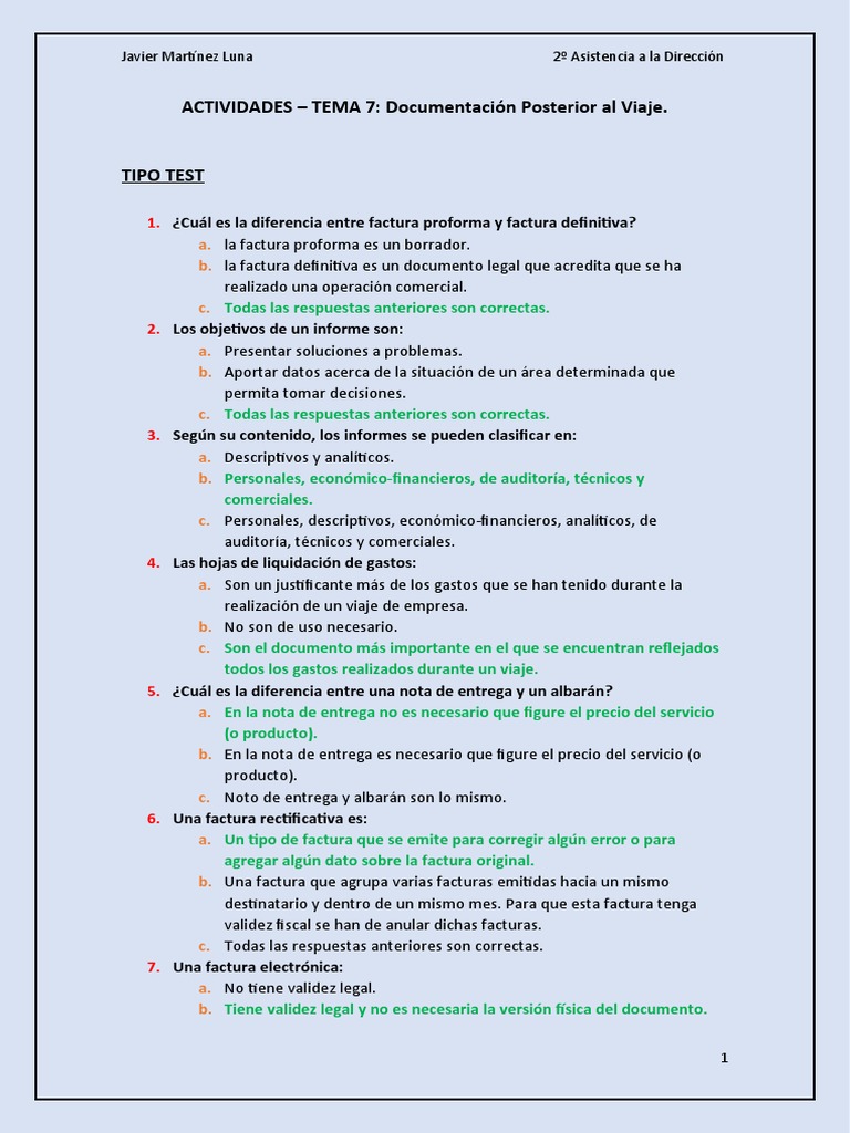 Actividades Tema 7 Pdf Factura