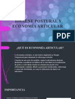 Higiene Postural y Economía Articular