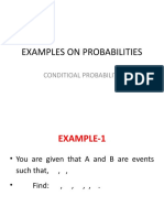 7 - DR - Said Lecture 7 Conditional Prob - Examples On Probabilities