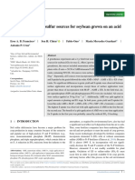 Agronomy Journal - 2022 - Francisco - Comparing Various Sulfur Sources For Soybean Grown On An Acid Oxisol in Brazil