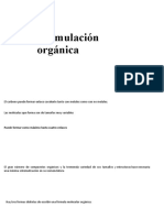 Formulación Organica