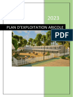 Plan D'Exploitation Aricole
