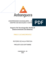 ROTEIRO - DE - AULA - PRATICA - Projet - de - Software