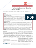 Performance of Universal Adhesives On Bonding To Leucite-Reinforced Ceramic