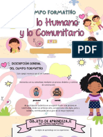 Campo Formativo de Lo Humano y Lo Comunitario para La Educación