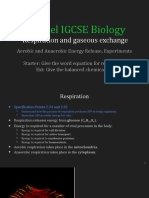IGCSE Biology Lecture 17 Respiration