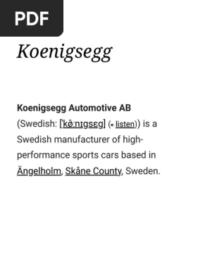 Koenigsegg