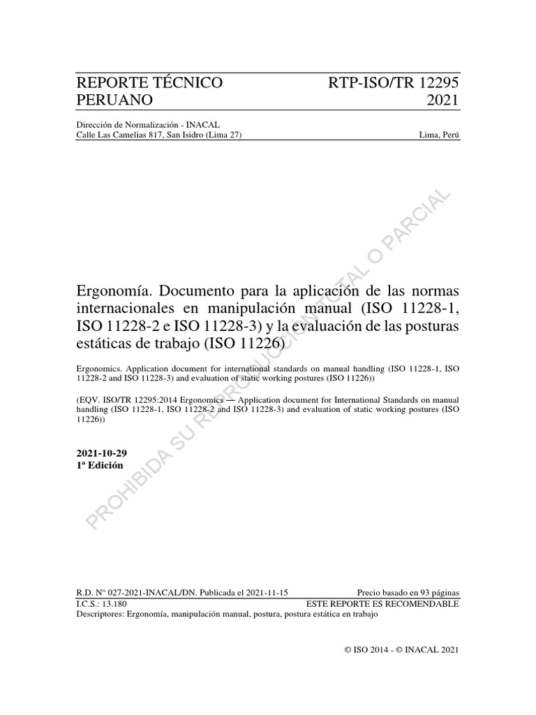 6 Ergonomia NTP-ISO-TR 12295-2021 | PDF | Organización internacional ...
