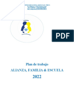 Plan Alianza Escuela Familia 2022