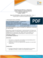 G. AMBIENTAL 28 MAYO Guía de Actividades y Rúbrica de Evaluación - Fase 4 - Implementar Sistema de Gestión Ambiental