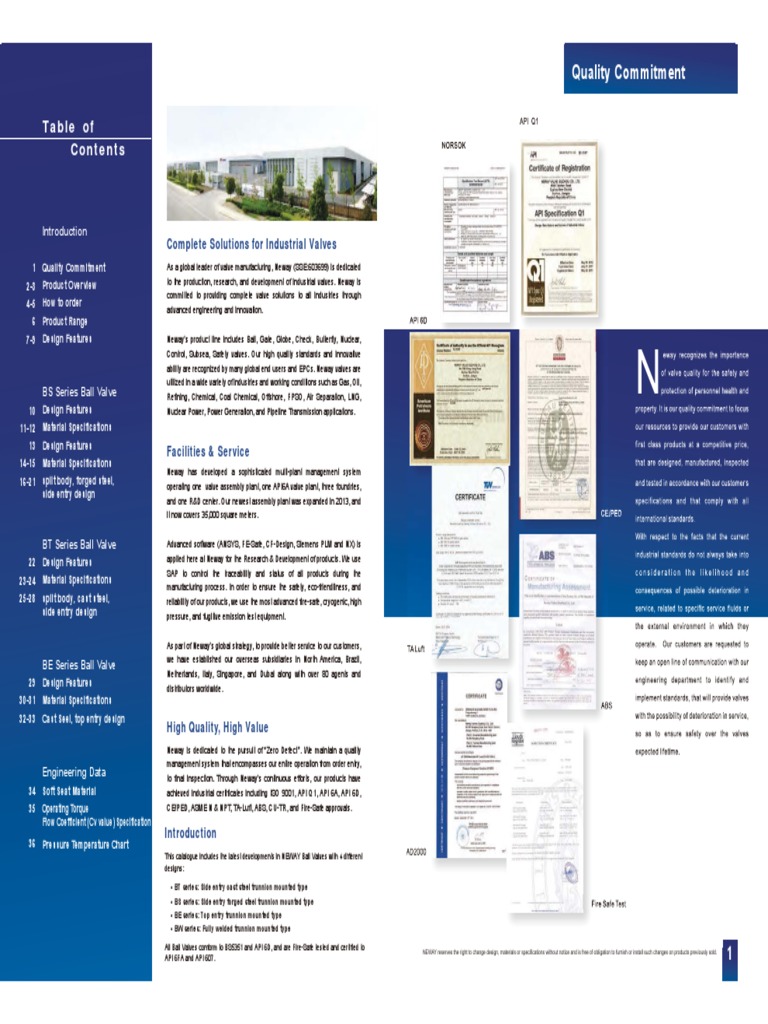 Neway Trunnion Ball Valves Fpd PDF Valve Stainless Steel