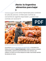 La Argentina Importará Alimentos para Bajar Los Precios - LA NACION