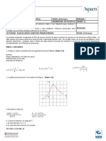 Evaluación de Plan de Apoyo Matemáticas 11