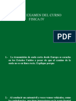 Examen 1 de Física IV